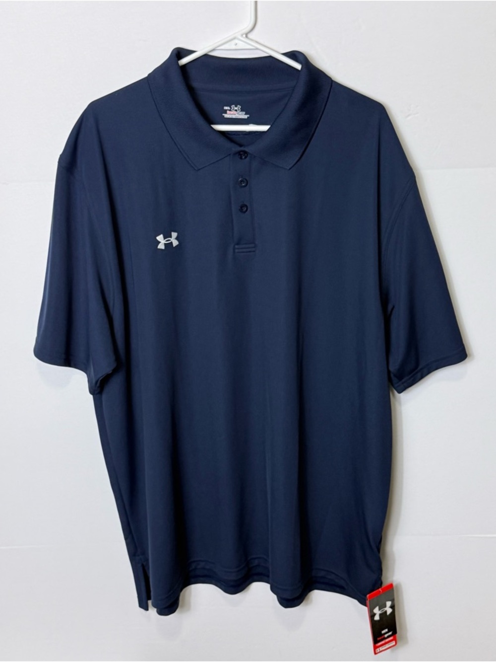Under Armour Men’s Navy Polo with Silver Logo